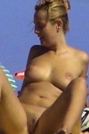 Voyeured close-ups from nude beach