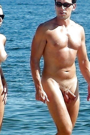 Hidden camera on the nudist beach